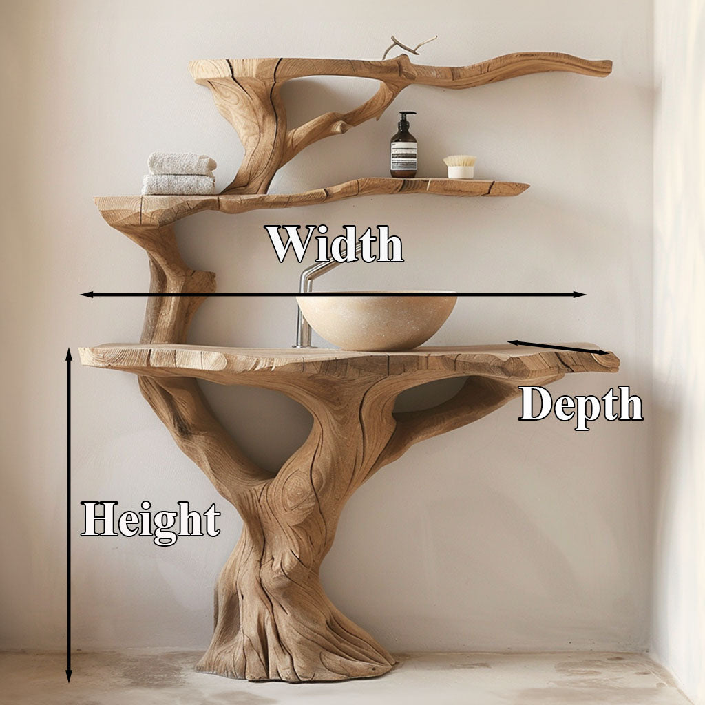 Floating Wood Bathroom Vanity