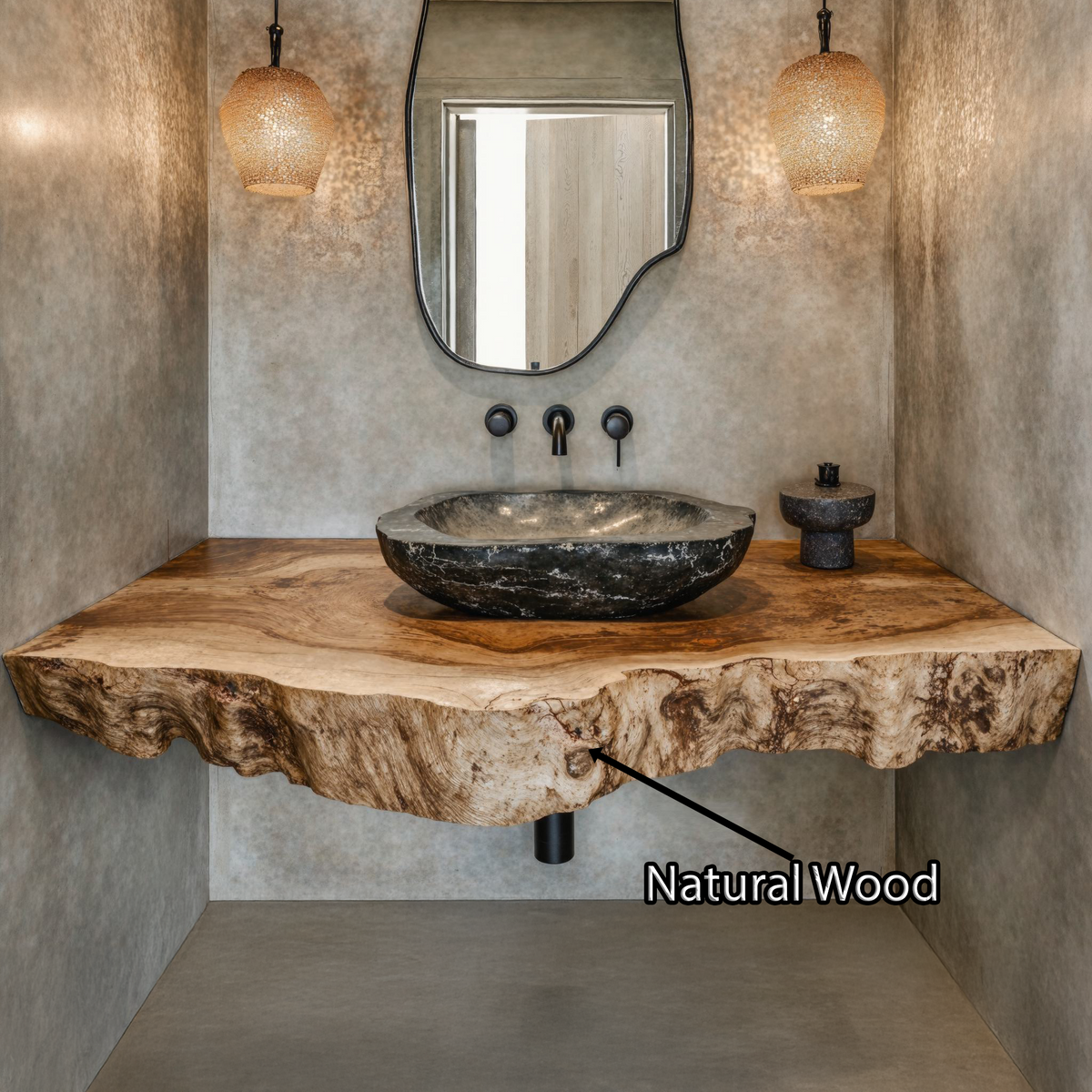 Farmhouse Style Floating Vanity Shelf For Cozy Bathrooms