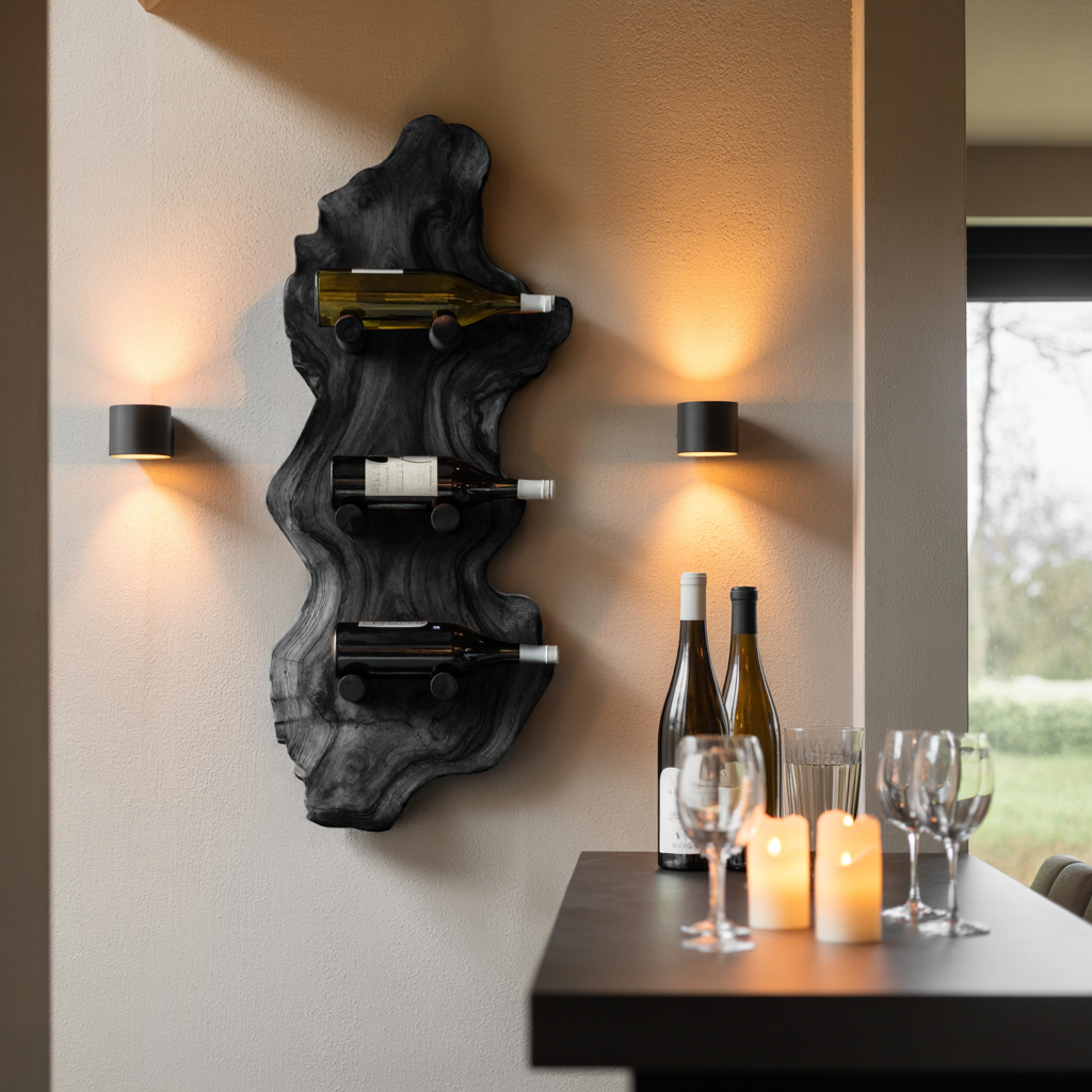 Farmhouse Wine Rack For Country Home Decor