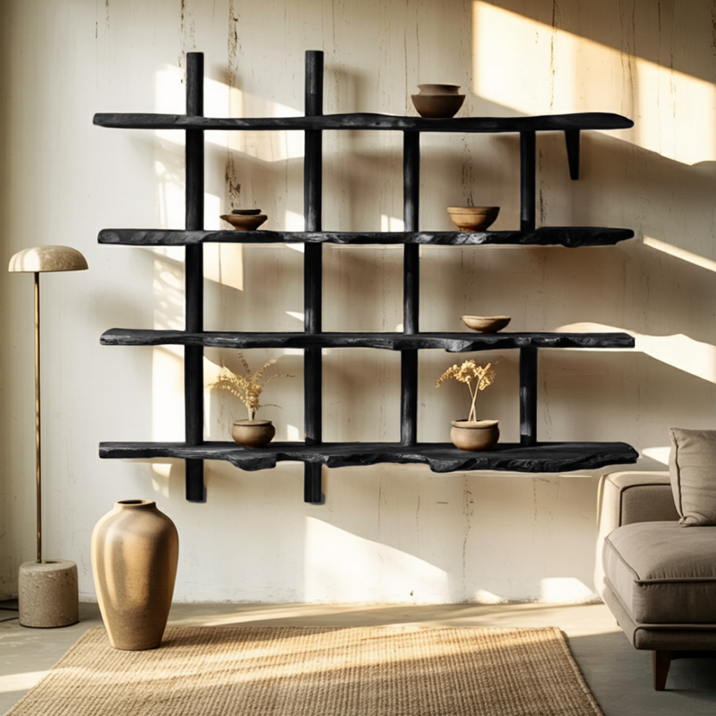 Floating Shelf In Farmhouse Style For Living Room Display