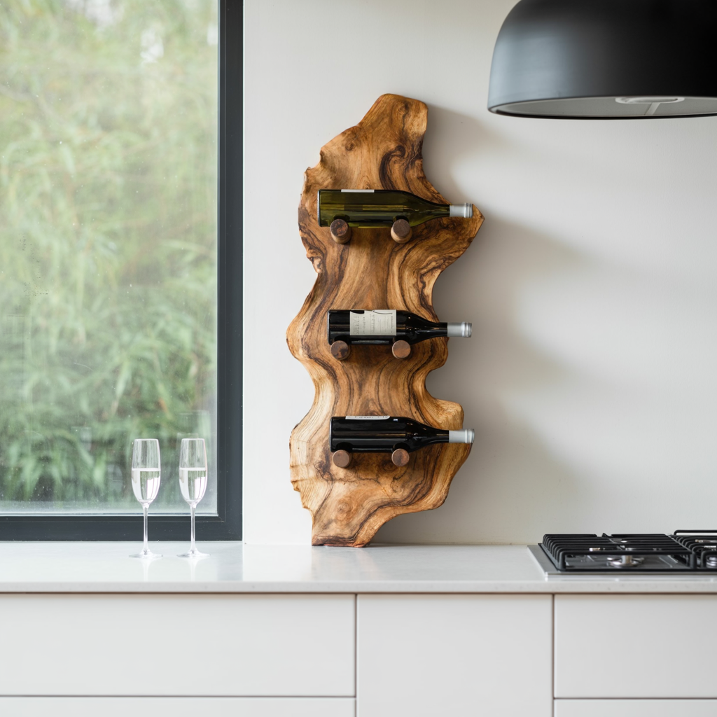 Farmhouse Wine Rack For Country Home Decor