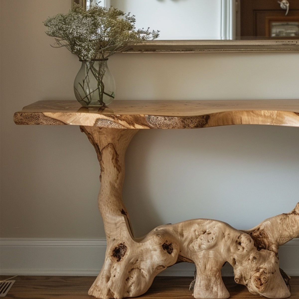 Reclaimed Console Table Decor