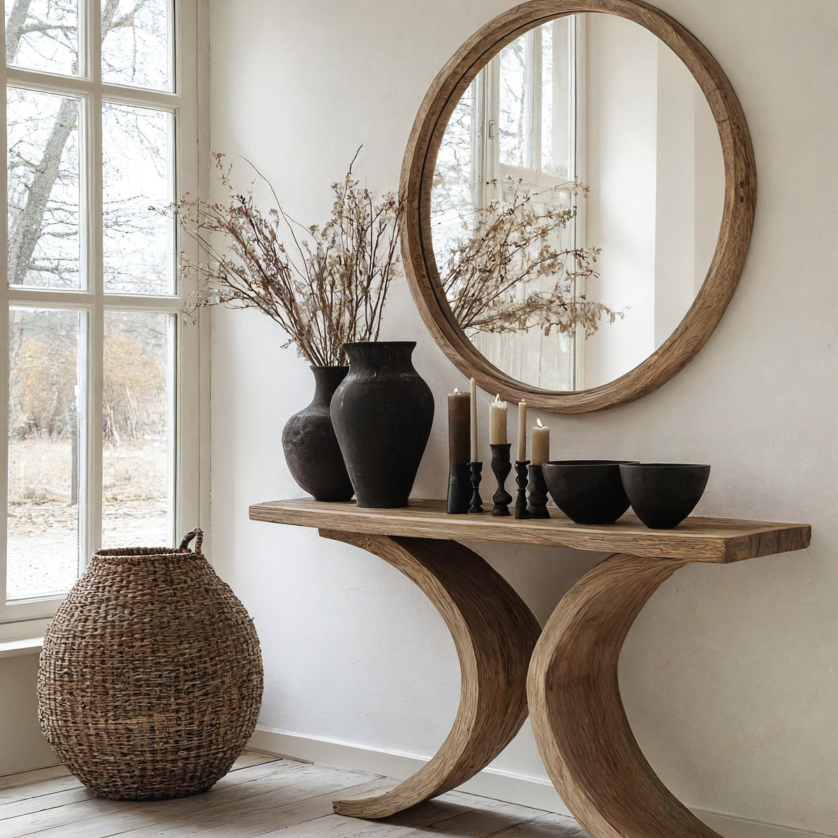 Living Edge Console Table Modern