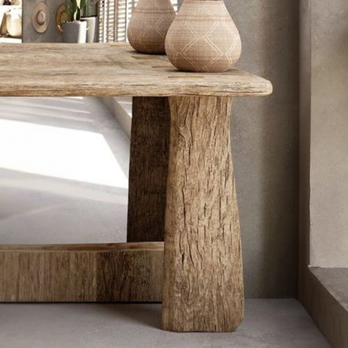 Reclaimed Wood Console Table Live Edge Table