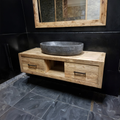 Reclaimed Wood Solid Bathroom Vanity