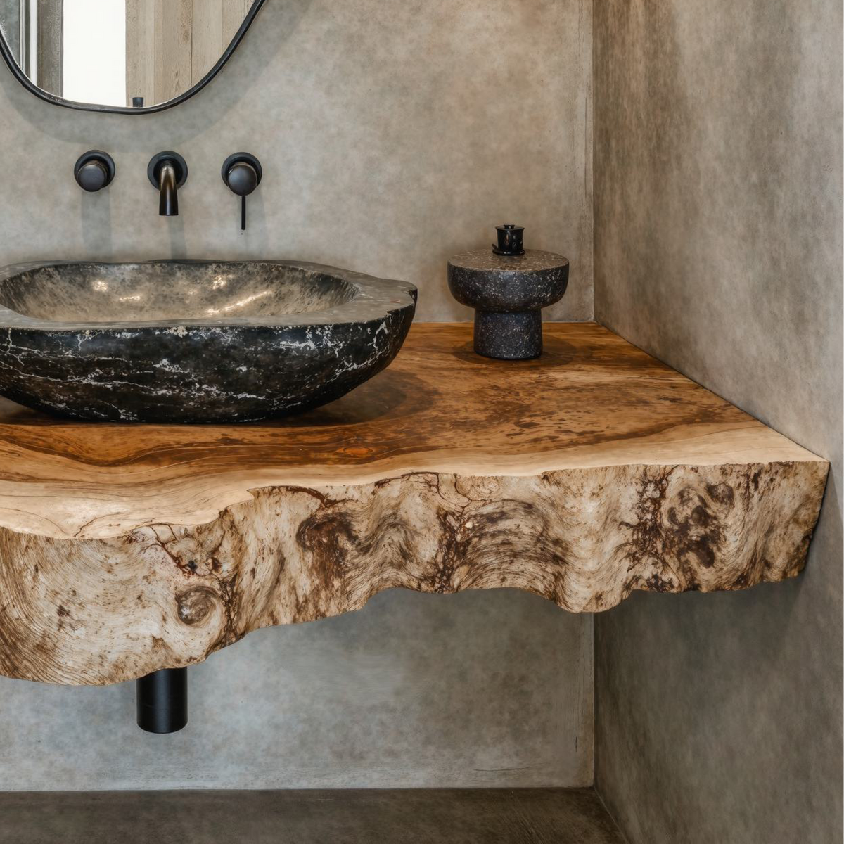 Farmhouse Style Floating Vanity Shelf For Cozy Bathrooms