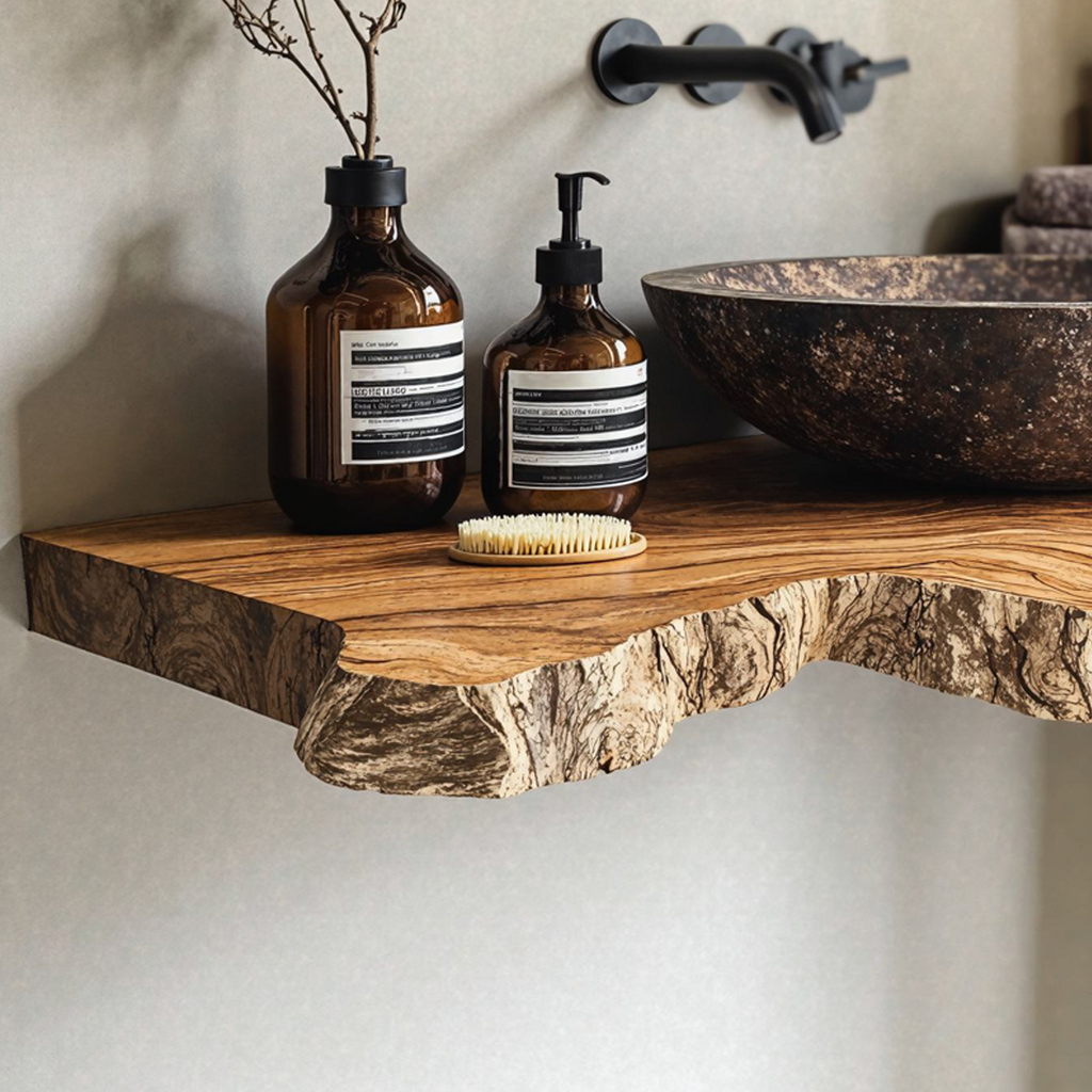 Natural Wood Bathroom Vanity