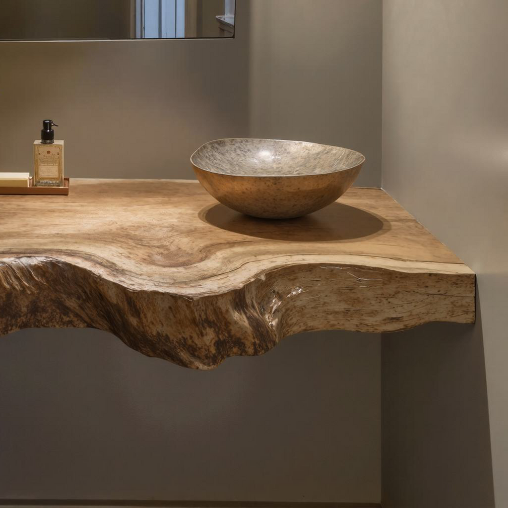 Vintage Rustic Bathroom Vanity Floating Shelf