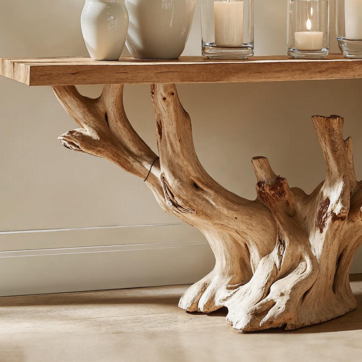 Modern Rustic Console Table Hallway Table