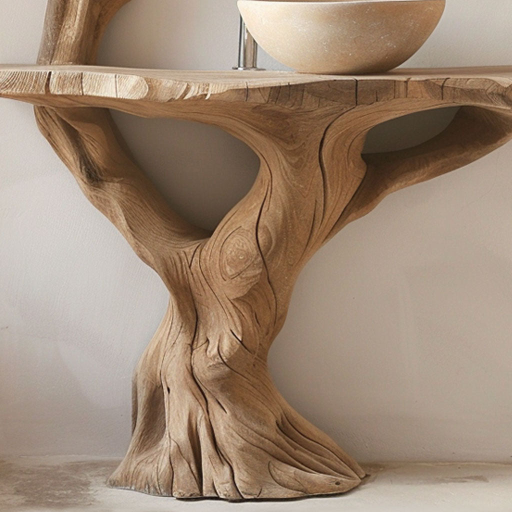 Floating Wood Bathroom Vanity