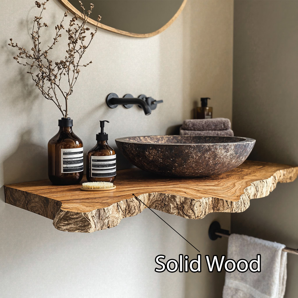 Natural Wood Bathroom Vanity