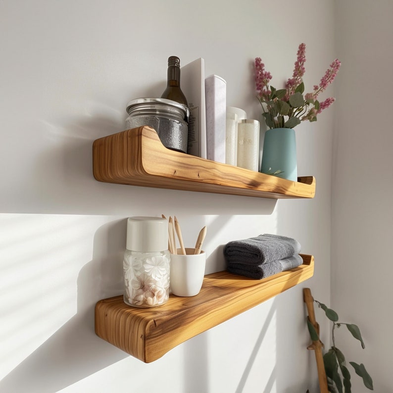 Rustic Floating Shelf Display Shelf