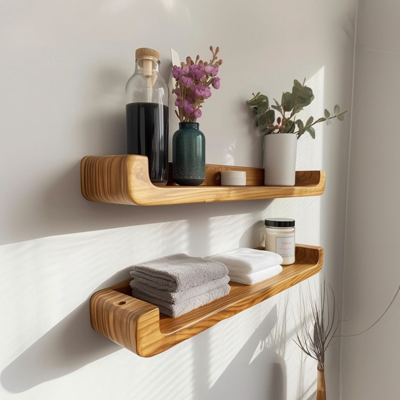 Rustic Floating Shelf Display Shelf