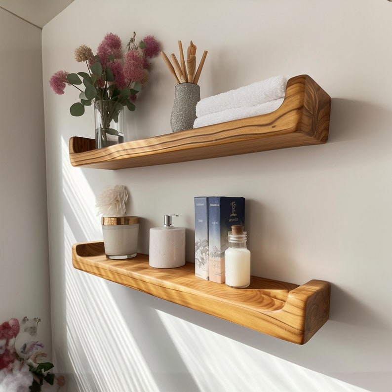 Rustic Floating Shelf Display Shelf