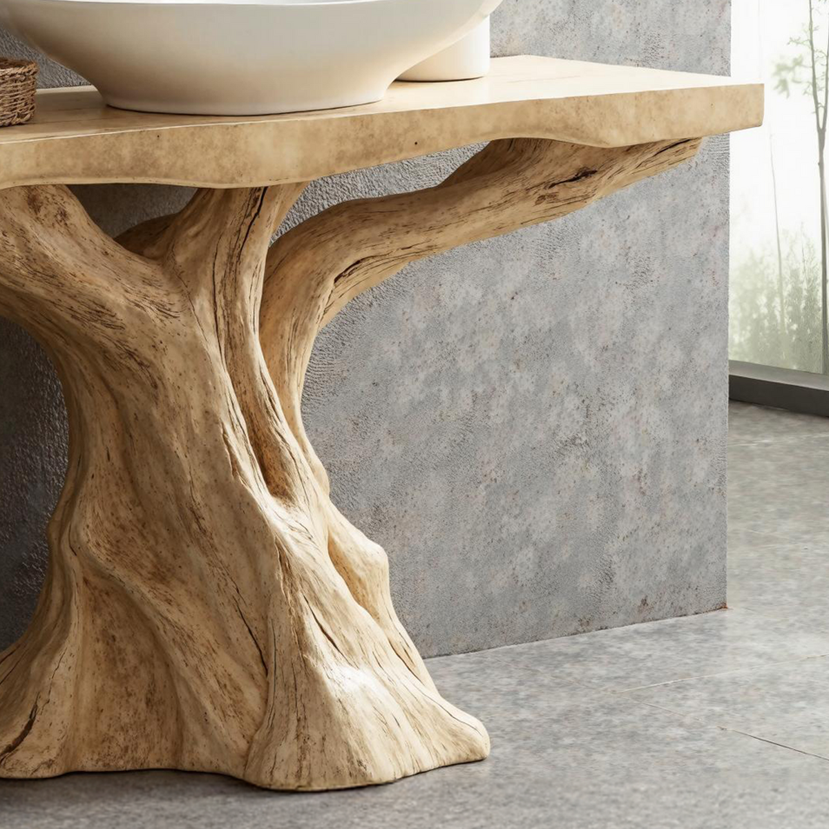 Mid-Century Wood Bathroom Vanity For Stylish Retro Bathrooms