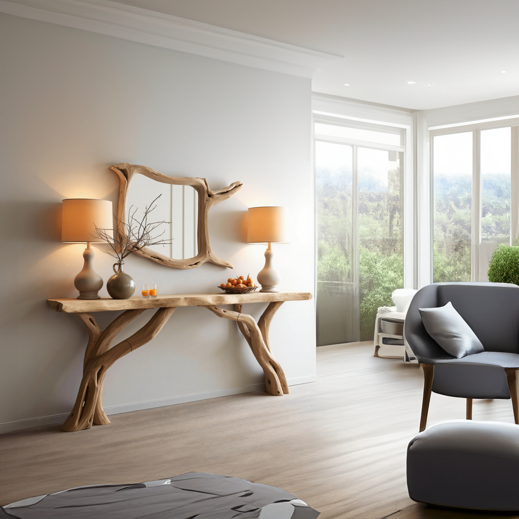 Rustic Console Table Entry Table Decorative