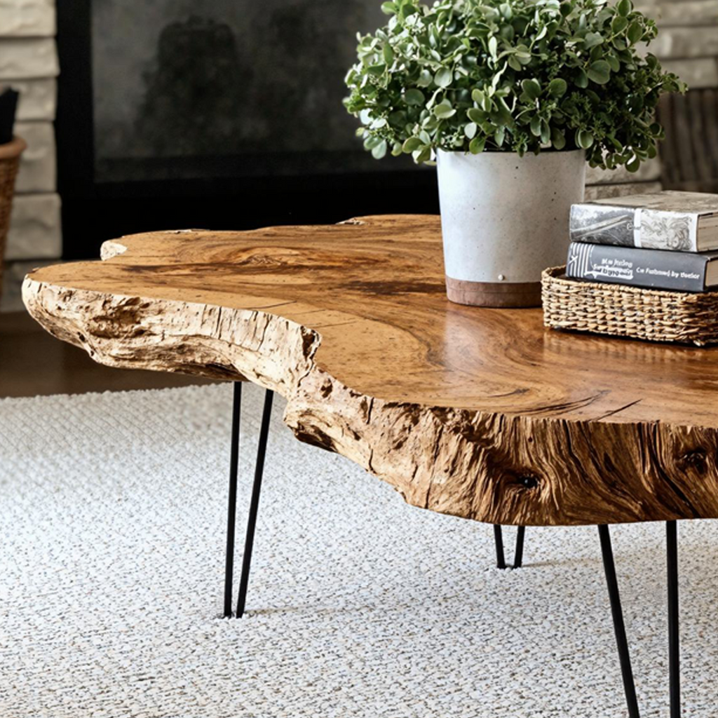 Handcrafted Coffee Table Wood Coffee Table