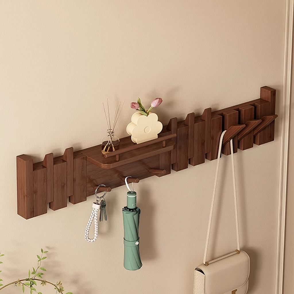 Walnut Coat Hooks For Wall Mount