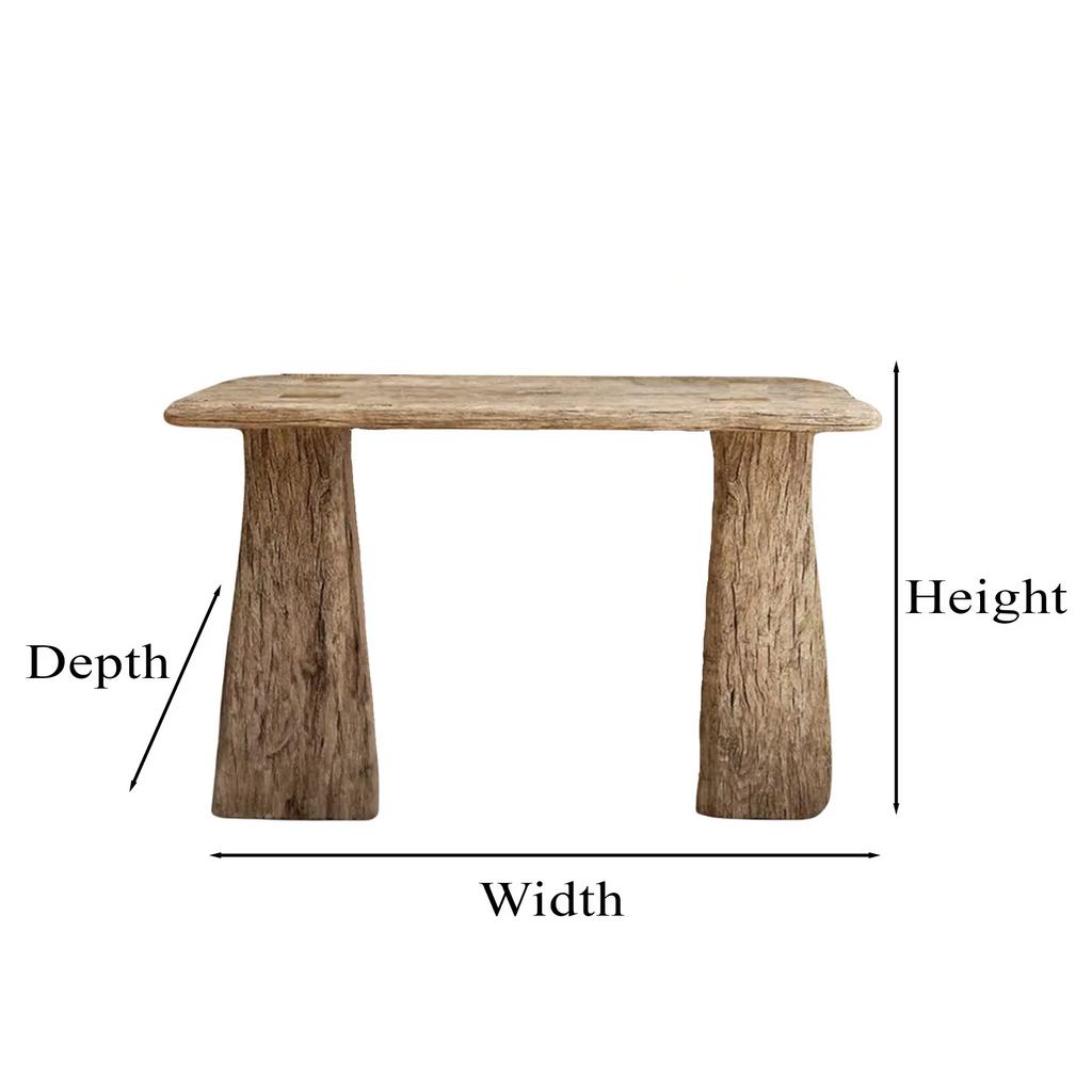 Reclaimed Wood Console Table Live Edge Table