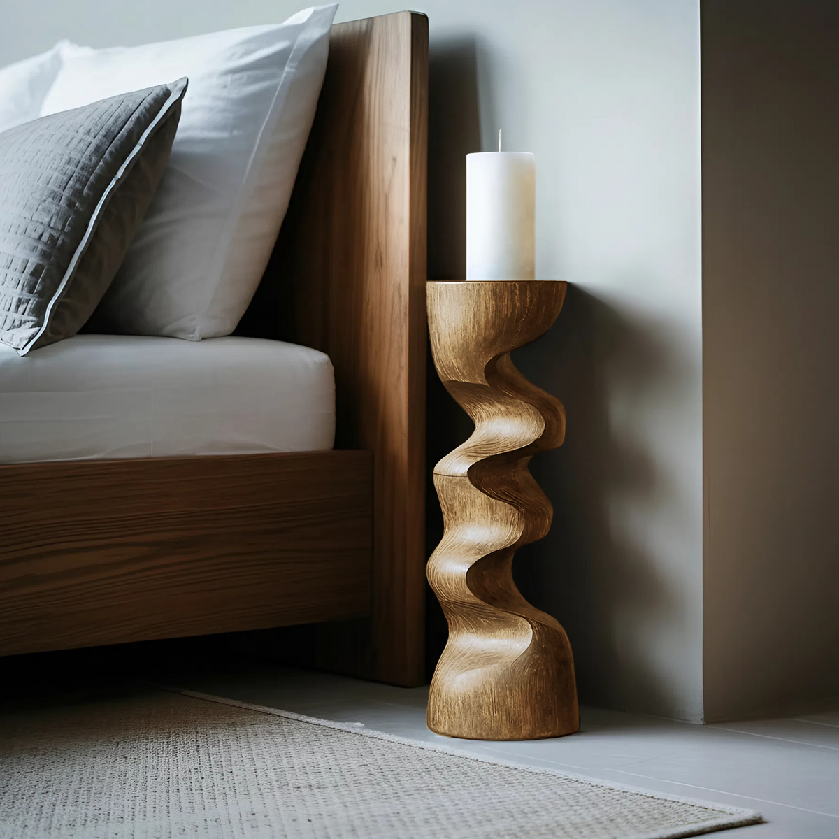 Rustic Candle Stick For Bedroom Cozy Ambience Styling