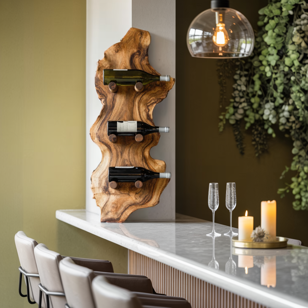 Farmhouse Wine Rack For Country Home Decor