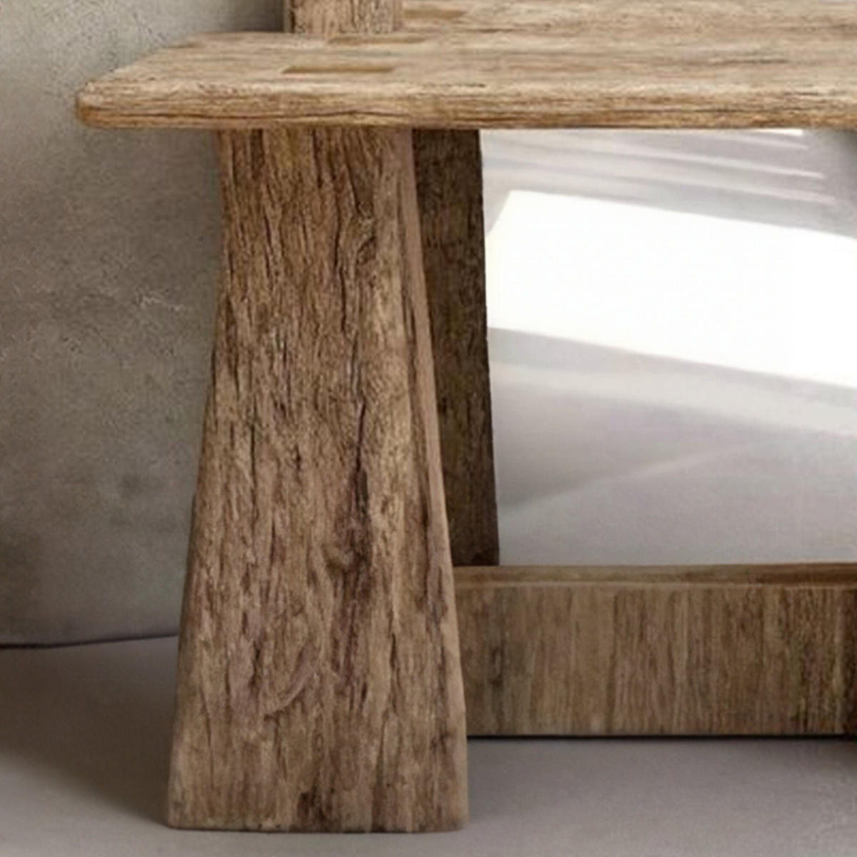 Reclaimed Wood Console Table Live Edge Table