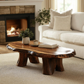 Rustic Wood Coffee Table For Living Room Decor