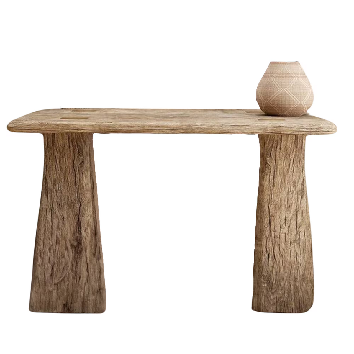 Reclaimed Wood Console Table Live Edge Table