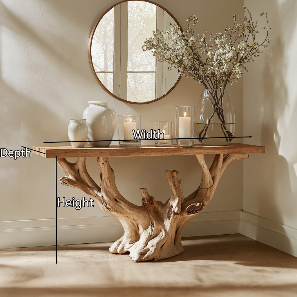 Modern Rustic Console Table Hallway Table