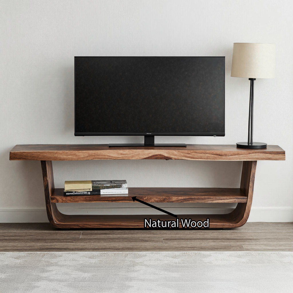 Wooden TV Stand Farmhouse Media Console