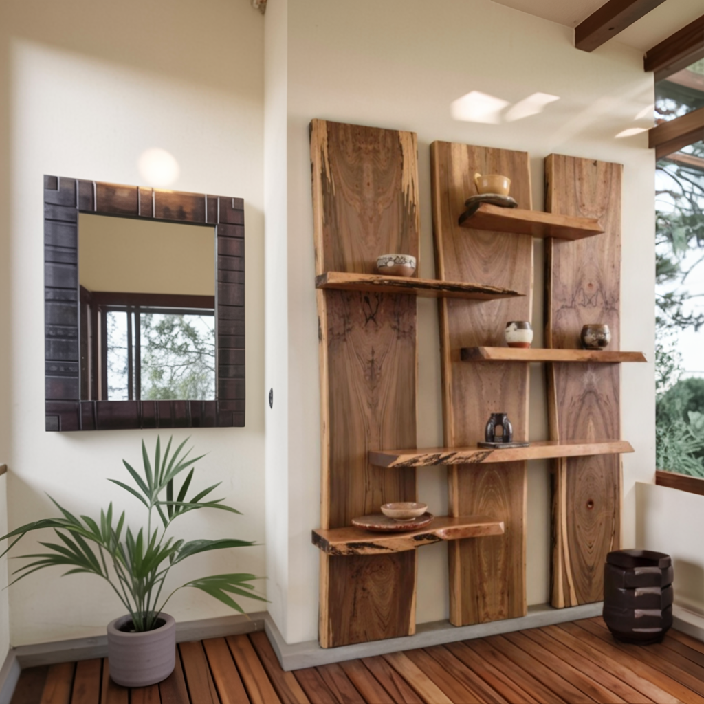 Rustic Floating Wall Shelves For Home And Office