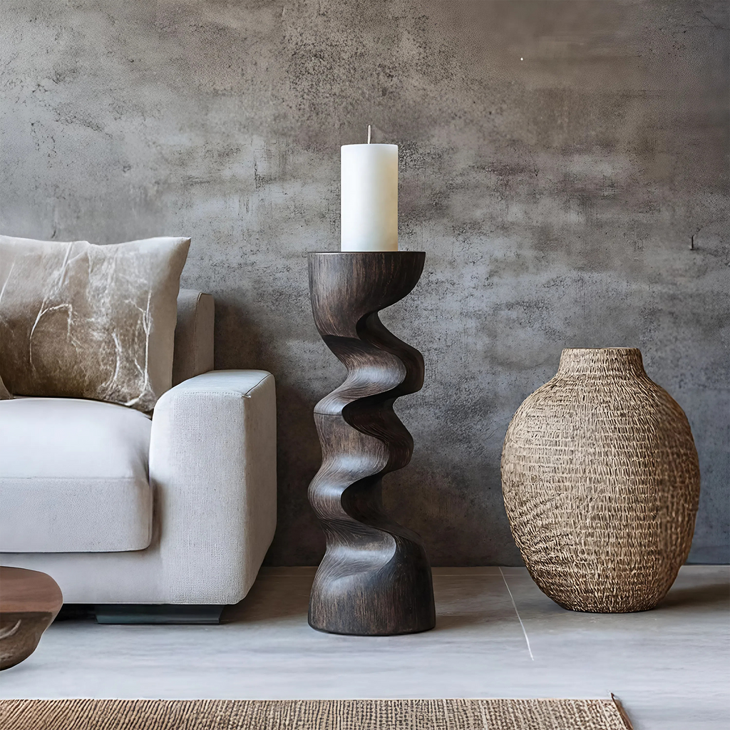 Rustic Candle Stick For Bedroom Cozy Ambience Styling