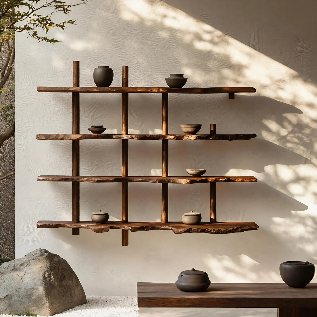 Floating Shelf In Farmhouse Style For Living Room Display