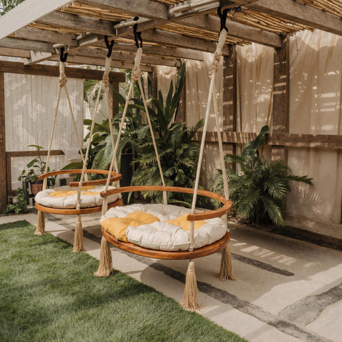 Boho Round Swing Chair For Porch Or Garden