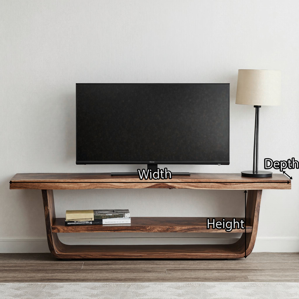 Wooden TV Stand Farmhouse Media Console