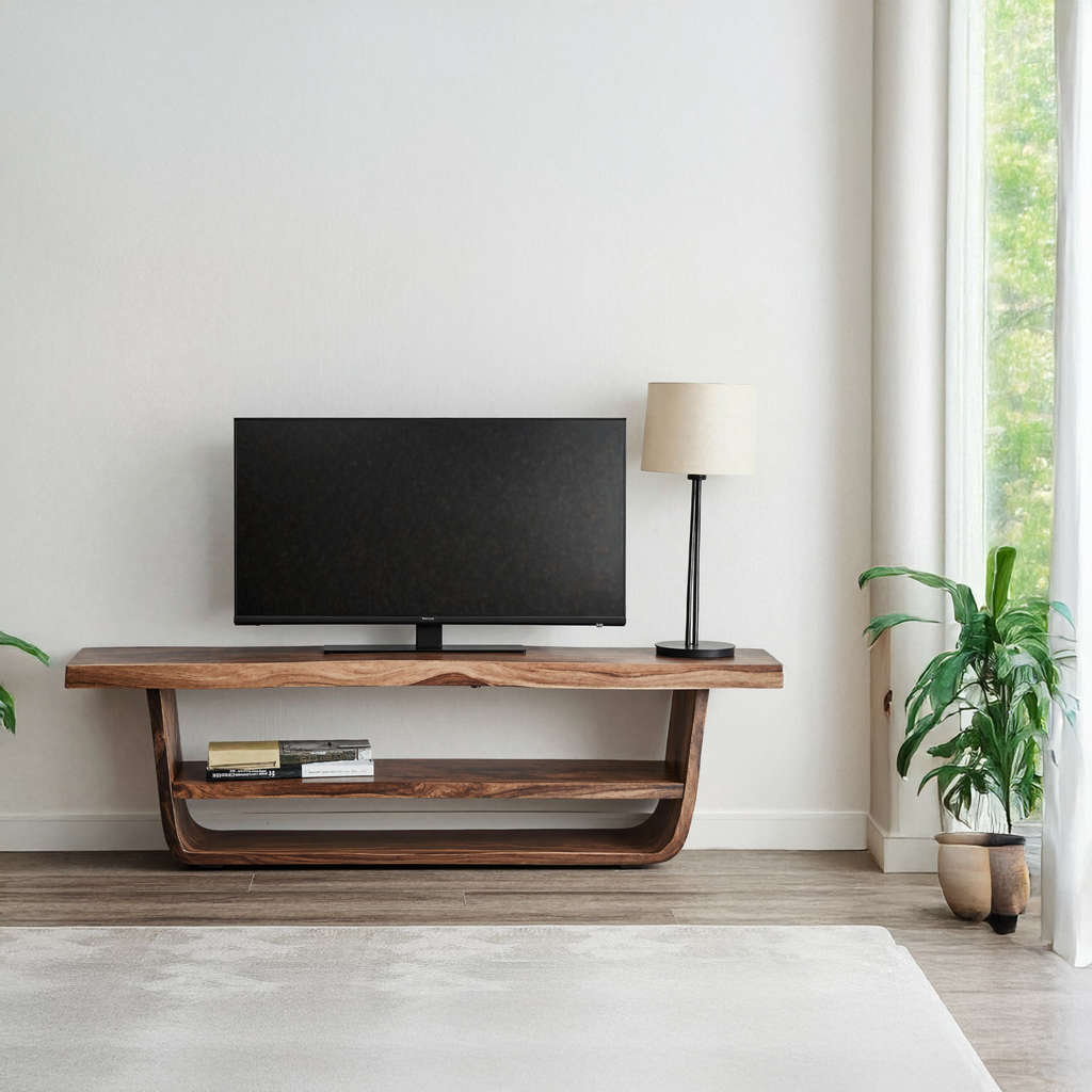 Wooden TV Stand Farmhouse Media Console