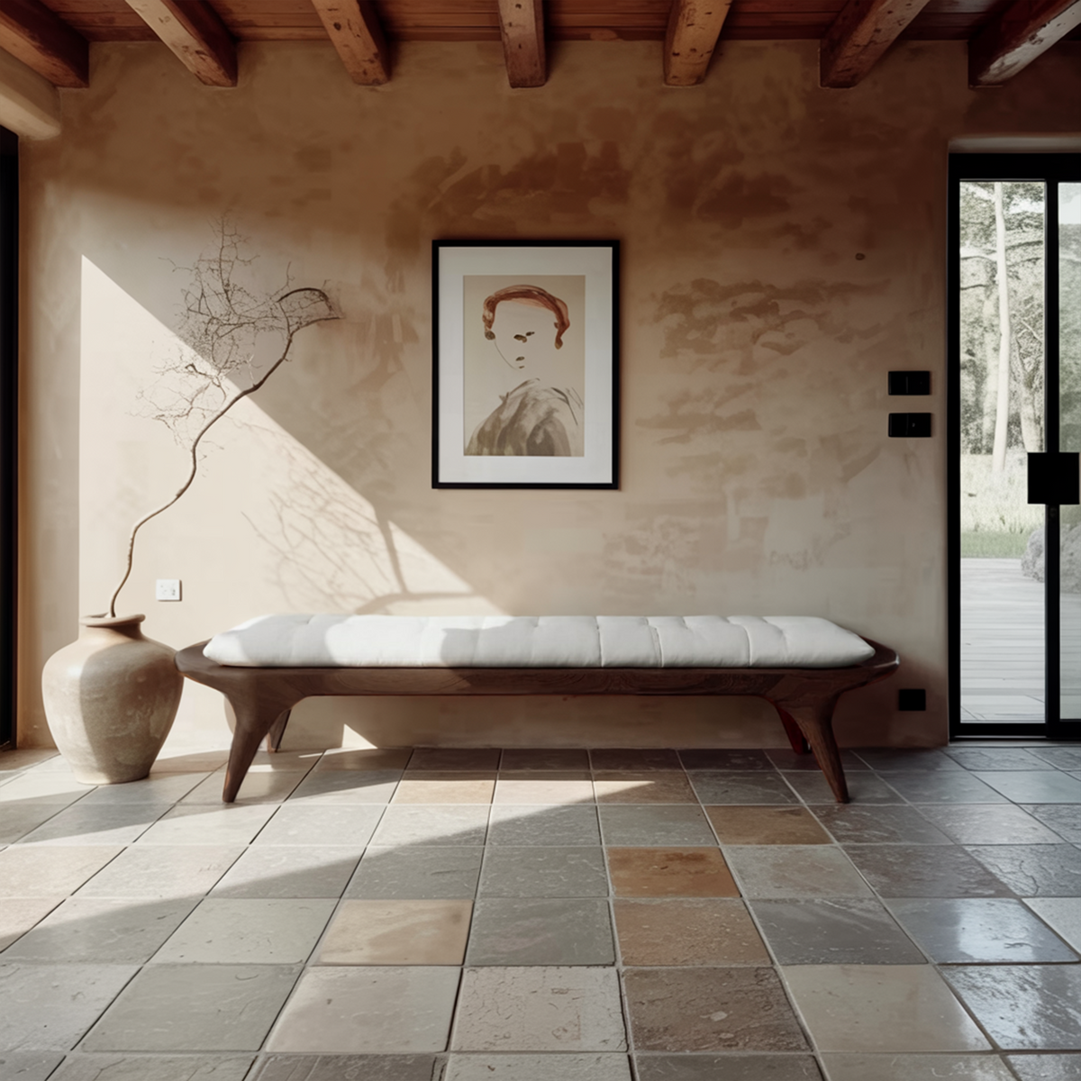 Modern Minimalist Bench For Hallway And Entryway Seating