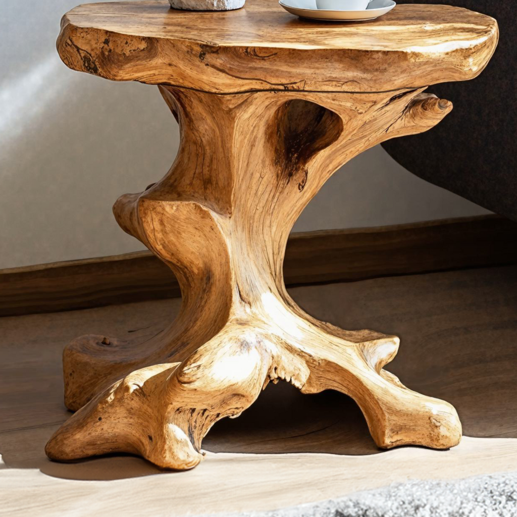 Farmhouse Wood End Table Rustic End Table