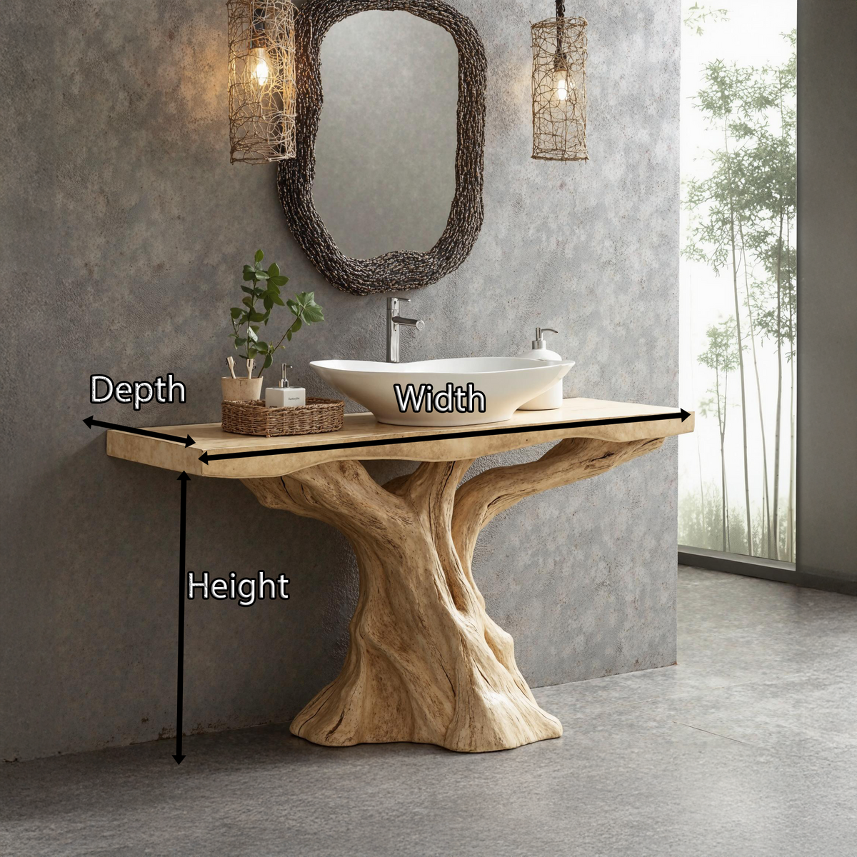 Mid-Century Wood Bathroom Vanity For Stylish Retro Bathrooms
