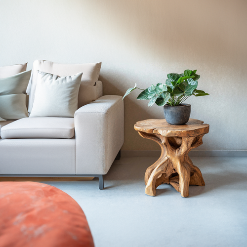 Farmhouse Solid Wood End Table Handmade Table