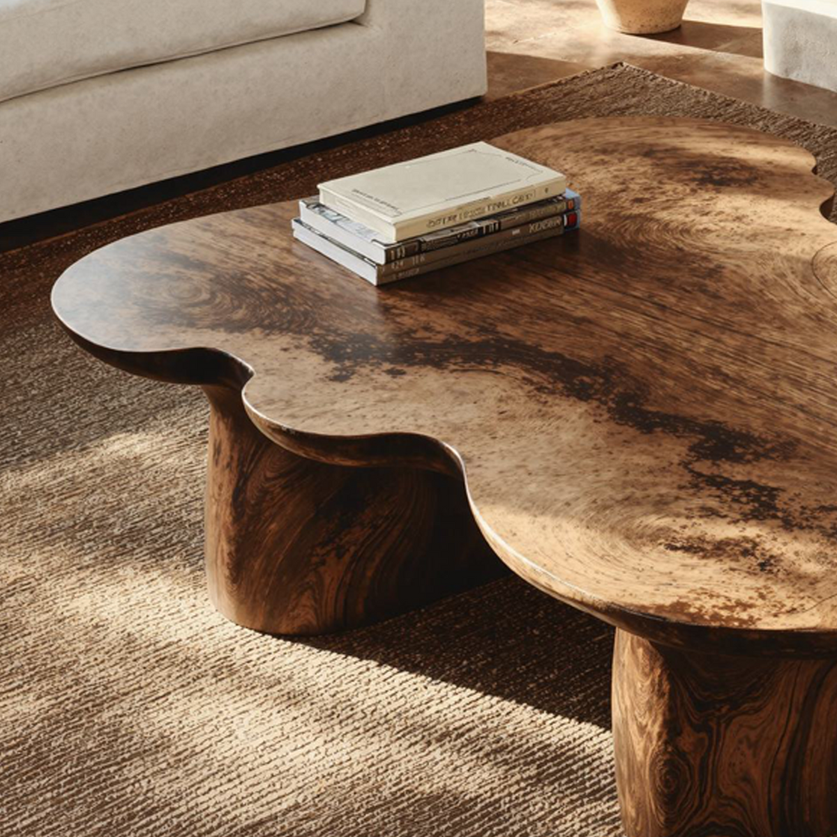 Handcrafted Wood Coffee Table Sofa Table